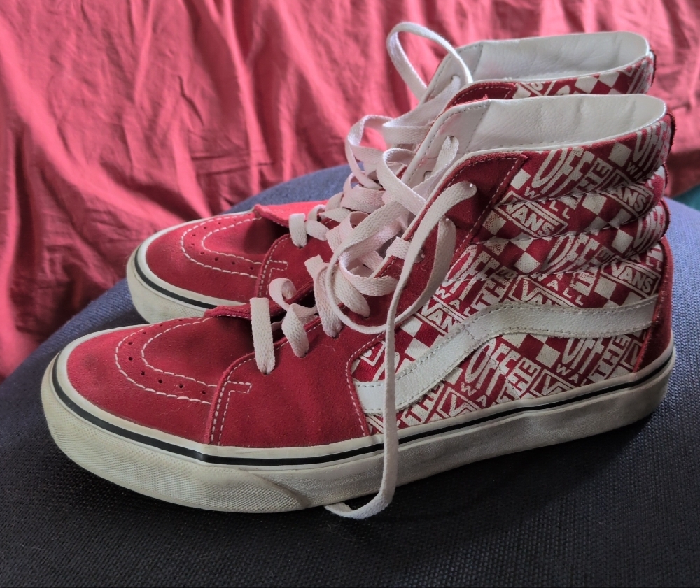 Vans Red High-Top Sneakers